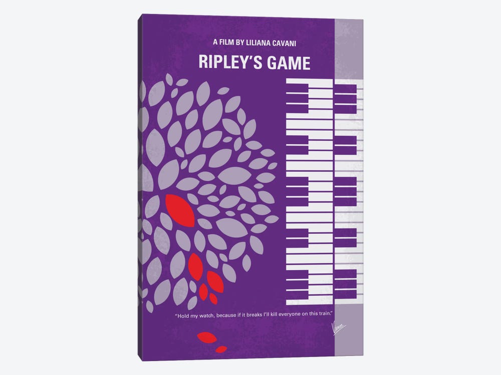 Ripley's Game Minimal Movie Poster by Chungkong 1-piece Canvas Artwork