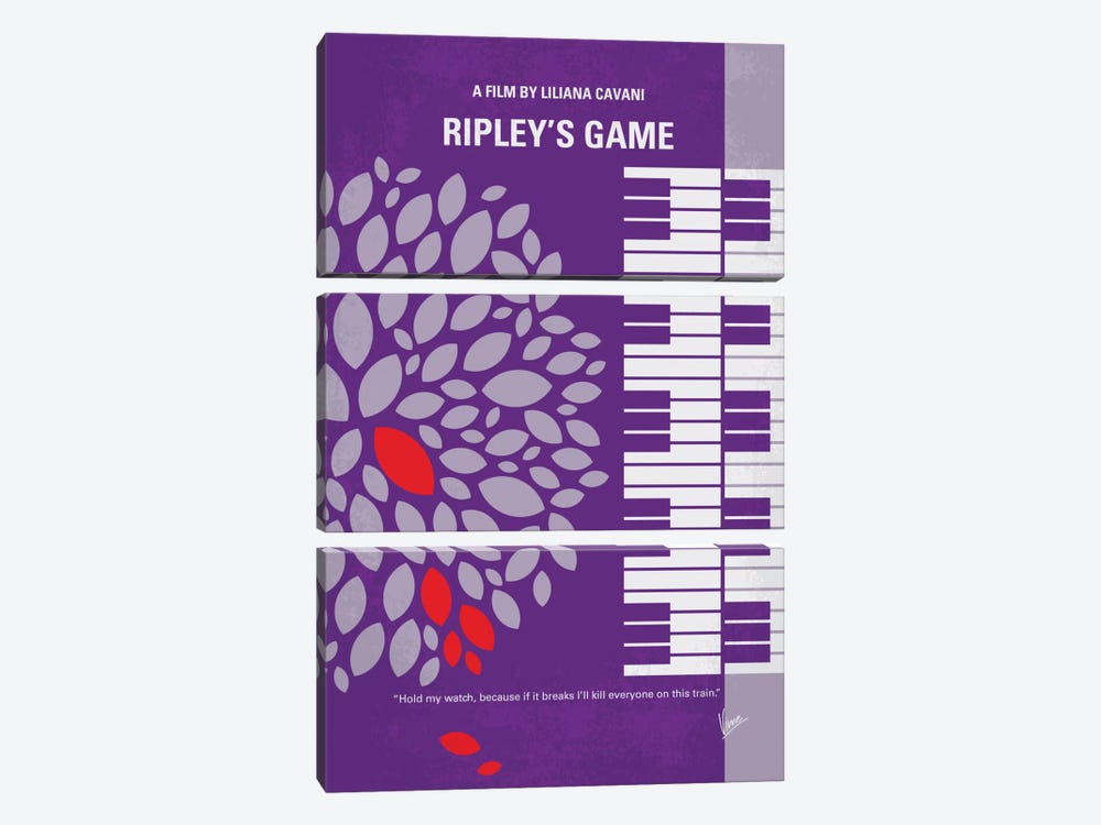 Ripley's Game Minimal Movie Poster by Chungkong 3-piece Canvas Art