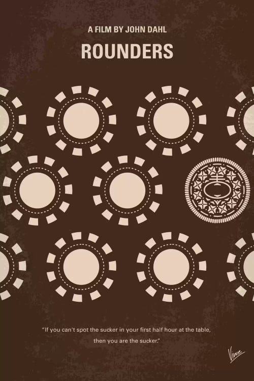 Rounders Minimal Movie Poster by Chungkong wall art