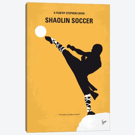 Shaolin Soccer Minimal Movie Poster Canvas Print #CKG614} by Chungkong Canvas Print