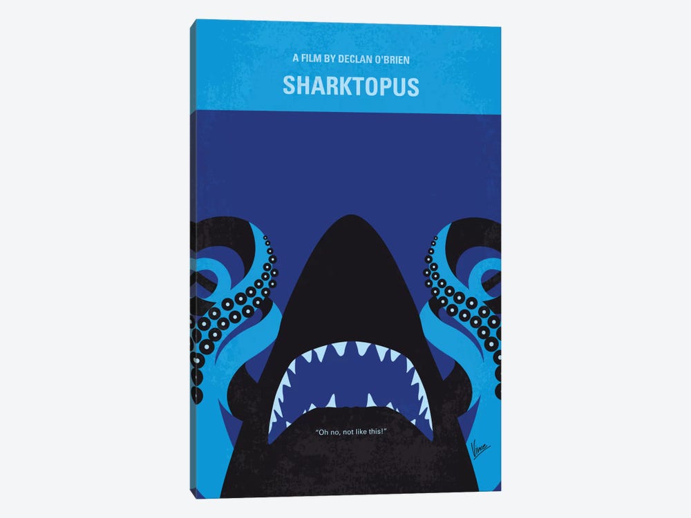 Sharktopus Minimal Movie Poster by Chungkong 1-piece Art Print