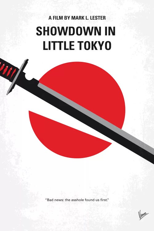 Showdown In Little Tokyo Minimal Movie Poster