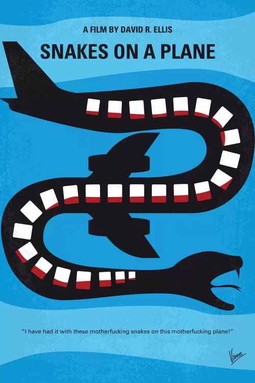 Snakes On A Plane Minimal Movie Poster