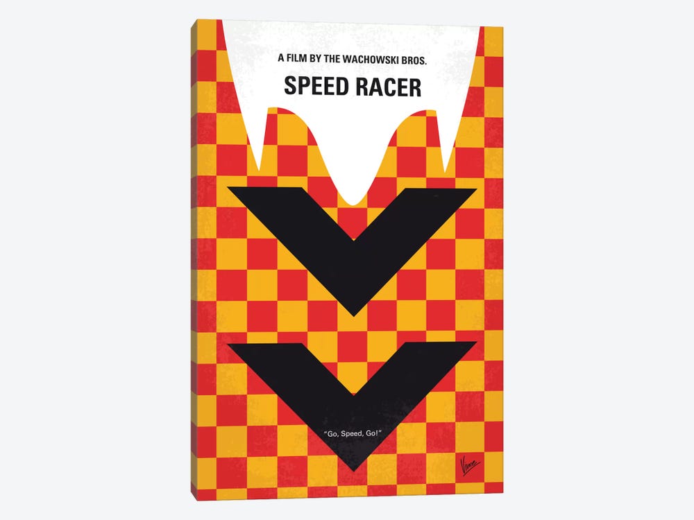 Speed Racer Minimal Movie Poster by Chungkong 1-piece Art Print