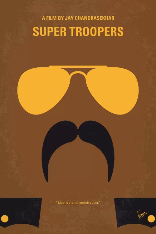 Super Troopers Minimal Movie Poster