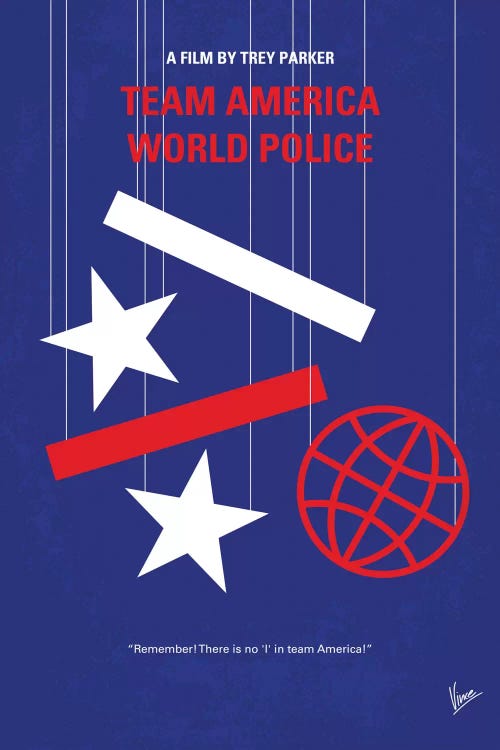 Team America: World Police Minimal Movie Poster