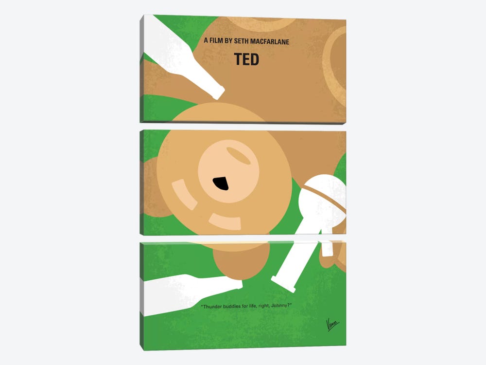 Ted Minimal Movie Poster by Chungkong 3-piece Art Print