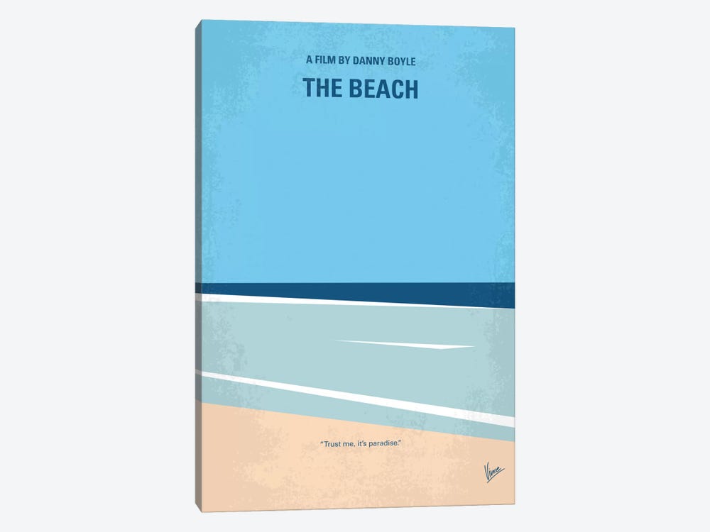 The Beach Minimal Movie Poster by Chungkong 1-piece Canvas Print