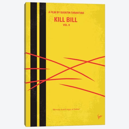 Kill Bill Vol. 2 Minimal Movie Poster Canvas Print #CKG63} by Chungkong Canvas Print