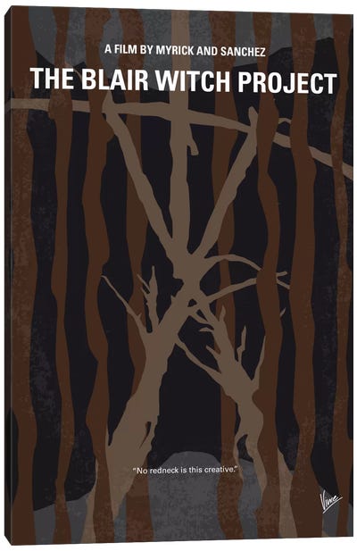 The Blair Witch Project Minimal Movie Poster Canvas Art Print - Chungkong's Horror Movie Posters