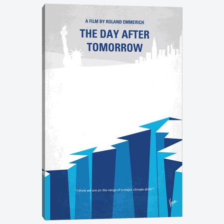 The Day After Tomorrow Minimal Movie Poster Canvas Print #CKG643} by Chungkong Art Print
