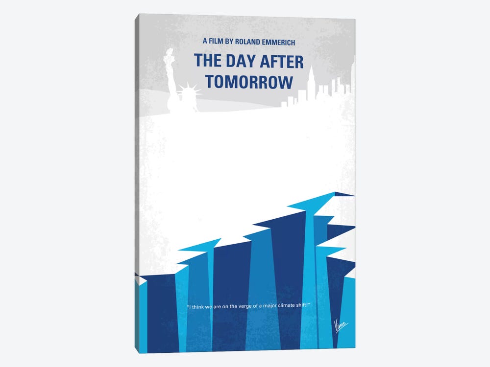 The Day After Tomorrow Minimal Movie Poster by Chungkong 1-piece Canvas Wall Art