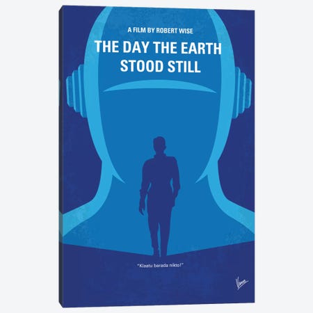 The Day The Earth Stood Still Minimal Movie Poster Canvas Print #CKG644} by Chungkong Canvas Art