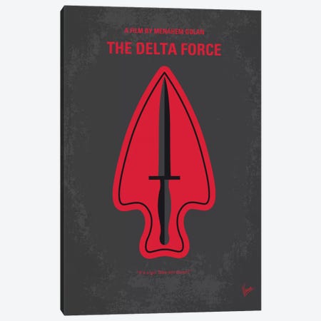 The Delta Force Minimal Movie Poster Canvas Print #CKG645} by Chungkong Canvas Art