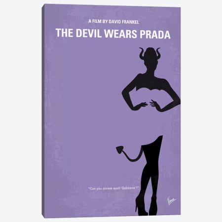 The Devil Wears Prada Minimal Movie Poster Canvas Print #CKG646} by Chungkong Canvas Art
