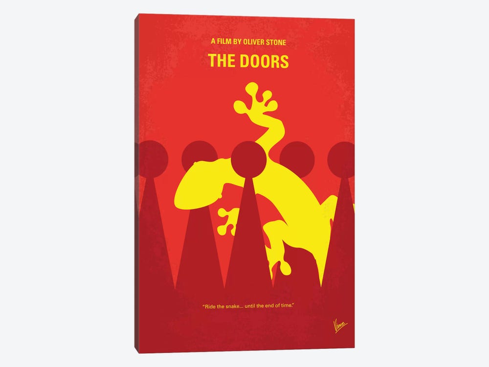 The Doors Minimal Movie Poster by Chungkong 1-piece Canvas Wall Art