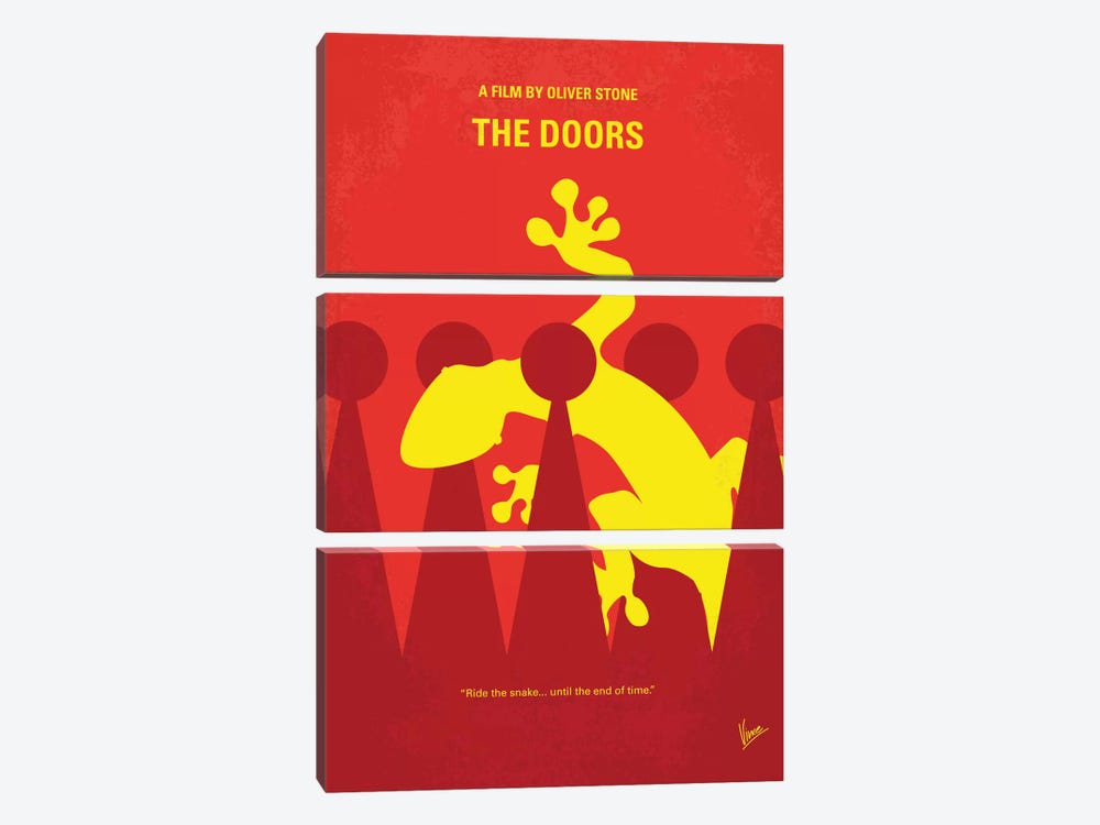 The Doors Minimal Movie Poster by Chungkong 3-piece Canvas Wall Art