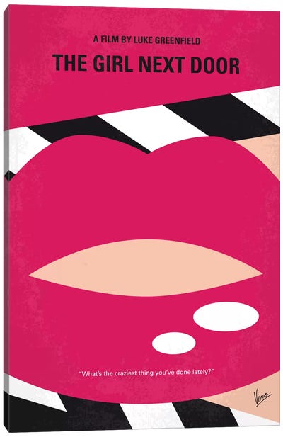 The Girl Next Door Minimal Movie Poster Canvas Art Print - Thriller Minimalist Movie Posters