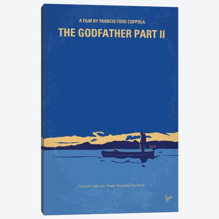 The Godfather: Part II Minimal Movie Poster Canvas Print #CKG652} by Chungkong Canvas Art