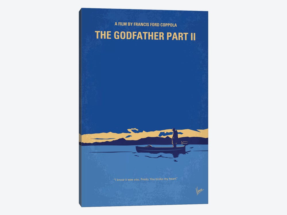 The Godfather: Part II Minimal Movie Poster by Chungkong 1-piece Canvas Artwork