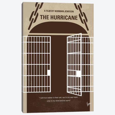 The Hurricane Minimal Movie Poster Canvas Print #CKG655} by Chungkong Art Print