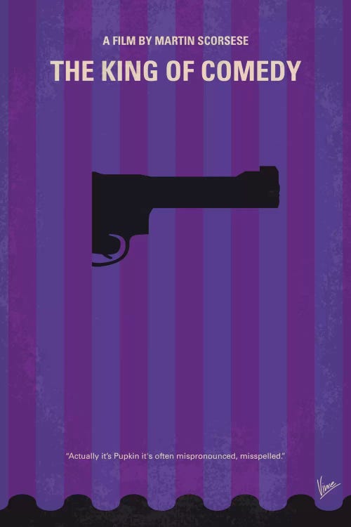 The King of Comedy Minimal Movie Poster