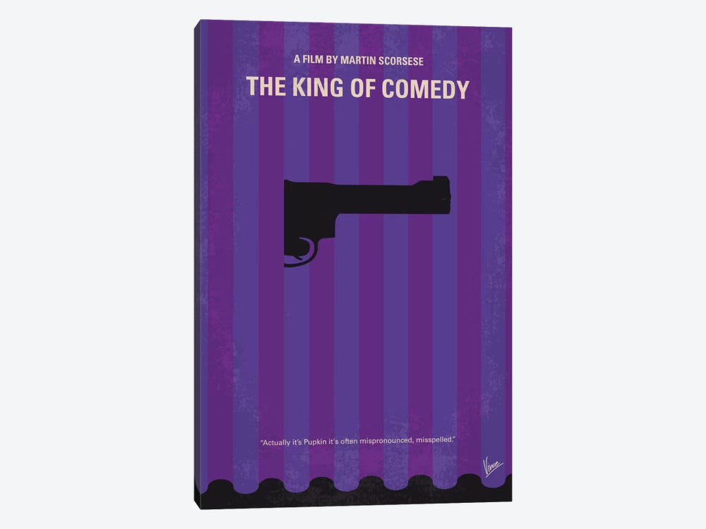 The King of Comedy Minimal Movie Poster by Chungkong 1-piece Canvas Print