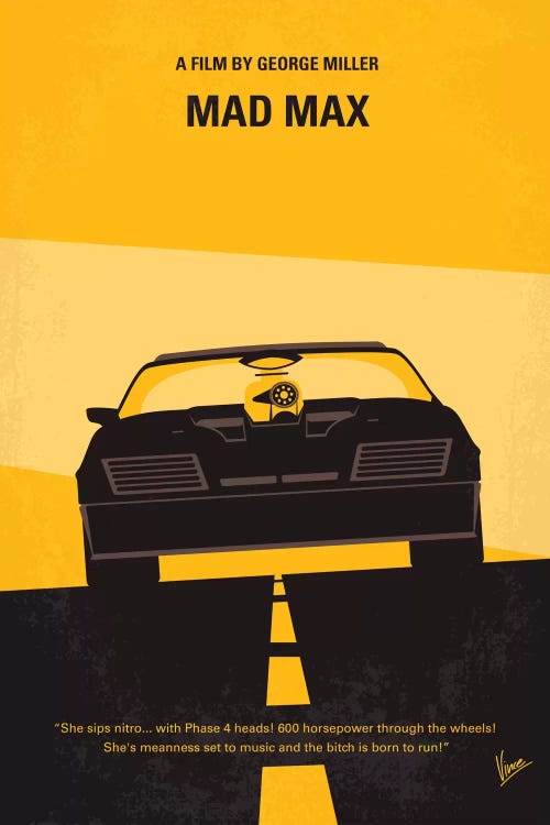 Mad Max Minimal Movie Poster