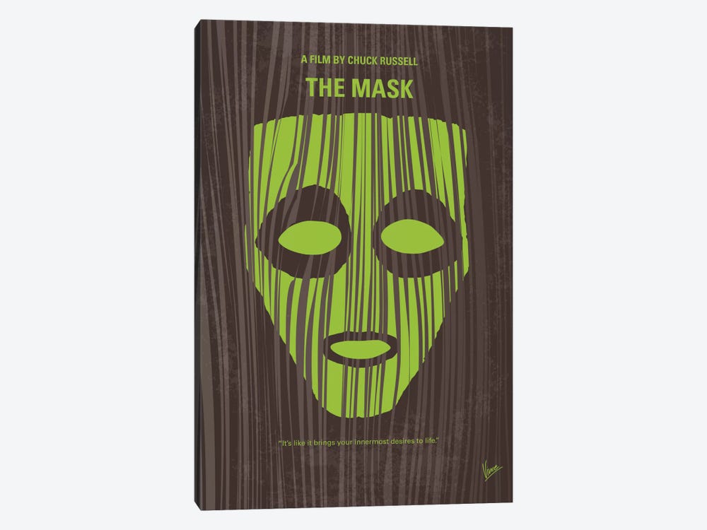 The Mask Minimal Movie Poster by Chungkong 1-piece Canvas Wall Art