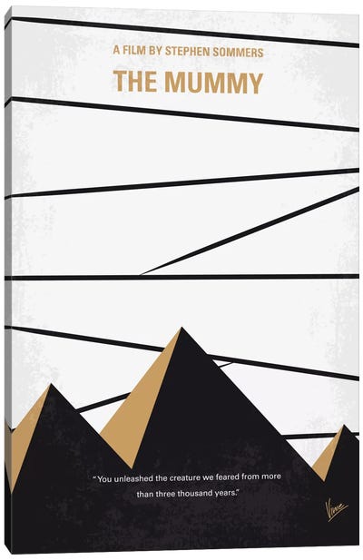 The Mummy Minimal Movie Poster Canvas Art Print - Chungkong's Action & Adventure Movie Posters