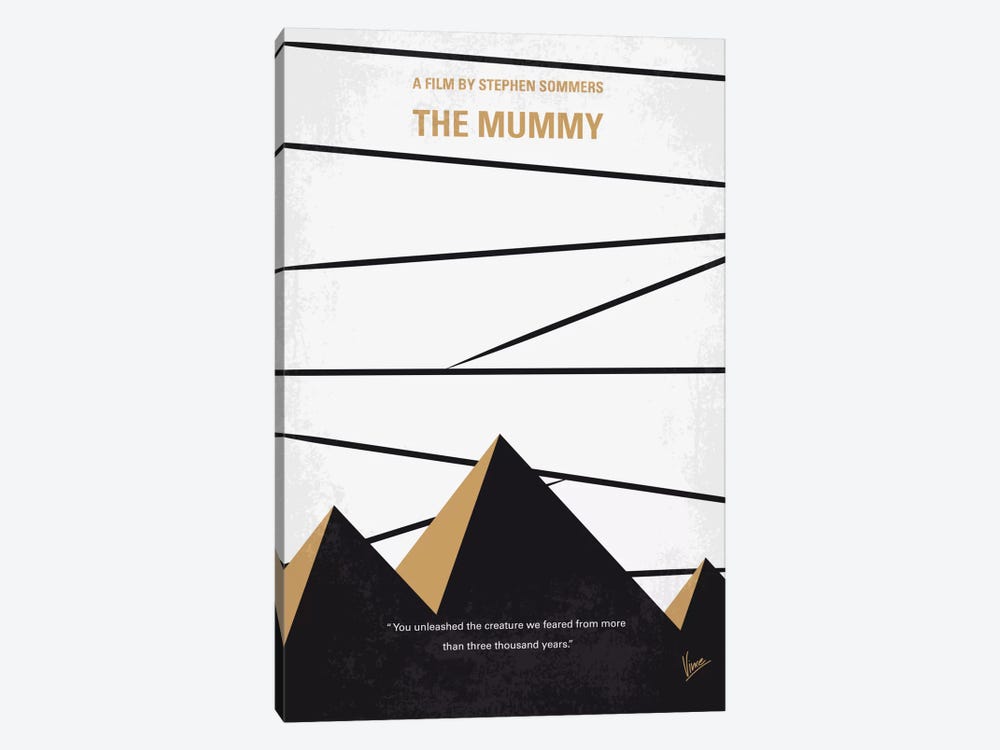 The Mummy Minimal Movie Poster by Chungkong 1-piece Canvas Art Print