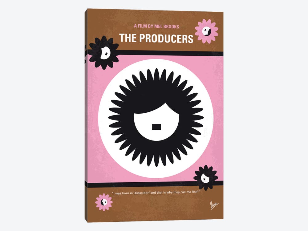 The Producers Minimal Movie Poster by Chungkong 1-piece Canvas Print
