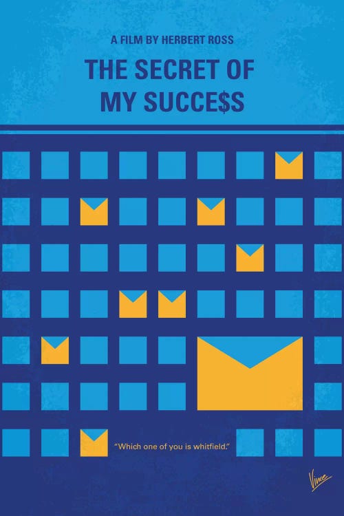 The Secret Of My Success Minimal Movie Poster