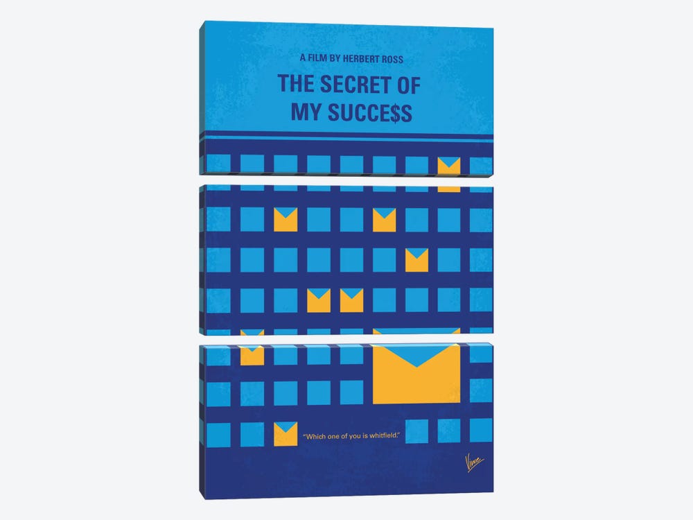 The Secret Of My Success Minimal Movie Poster by Chungkong 3-piece Art Print