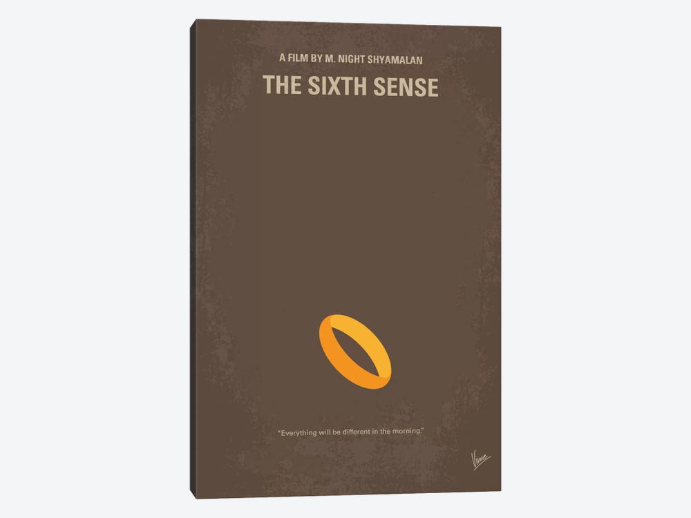 The Sixth Sense Minimal Movie Poster by Chungkong 1-piece Canvas Art
