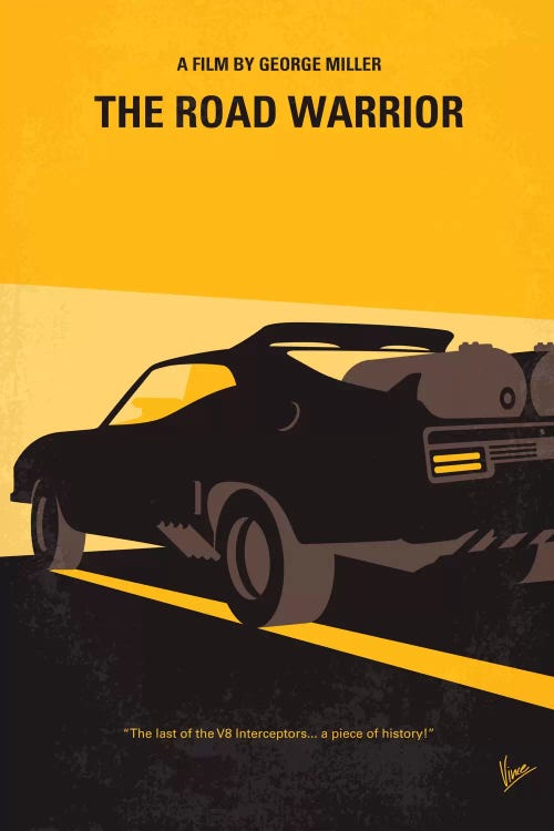 Mad Max 2 (The Road Warrior) Minimal Movie Poster