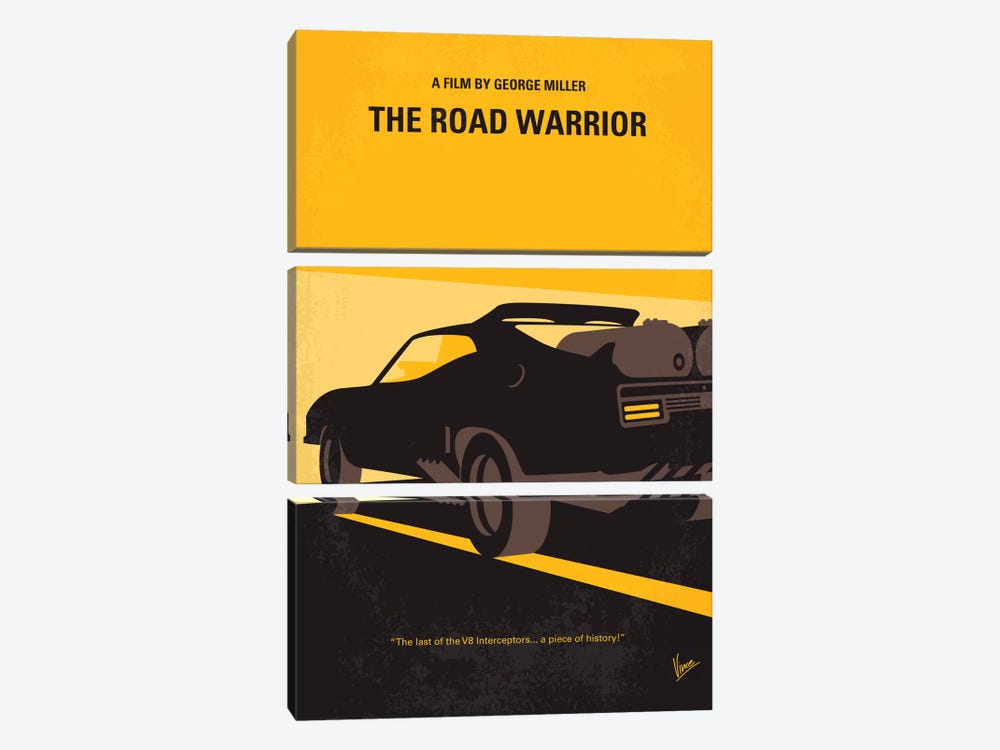 Mad Max 2 (The Road Warrior) Minimal Movie Poster by Chungkong 3-piece Art Print
