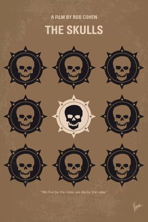 The Skulls Minimal Movie Poster