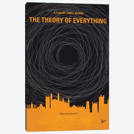 The Theory Of Everything Minimal Movie Poster Canvas Print #CKG671} by Chungkong Canvas Art