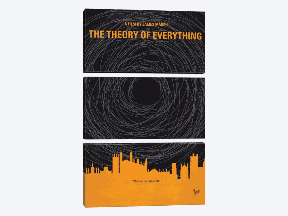 The Theory Of Everything Minimal Movie Poster by Chungkong 3-piece Art Print