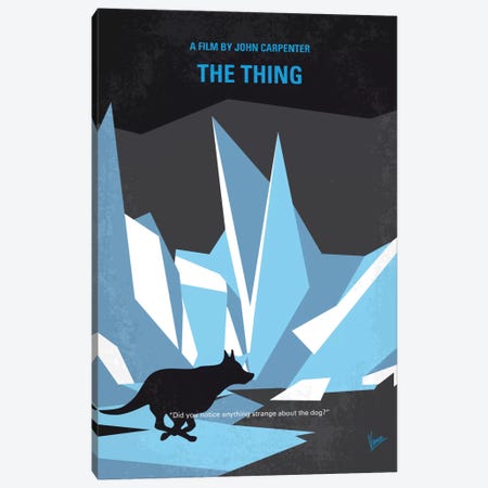 The Thing Minimal Movie Poster Canvas Print #CKG672} by Chungkong Canvas Art