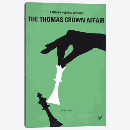 The Thomas Crown Affair Minimal Movie Poster Canvas Print #CKG673} by Chungkong Canvas Art