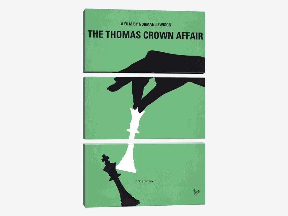 The Thomas Crown Affair Minimal Movie Poster by Chungkong 3-piece Art Print