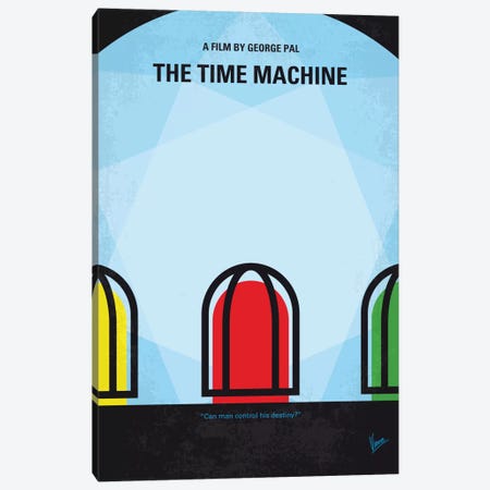 The Time Machine Minimal Movie Poster Canvas Print #CKG674} by Chungkong Canvas Art Print