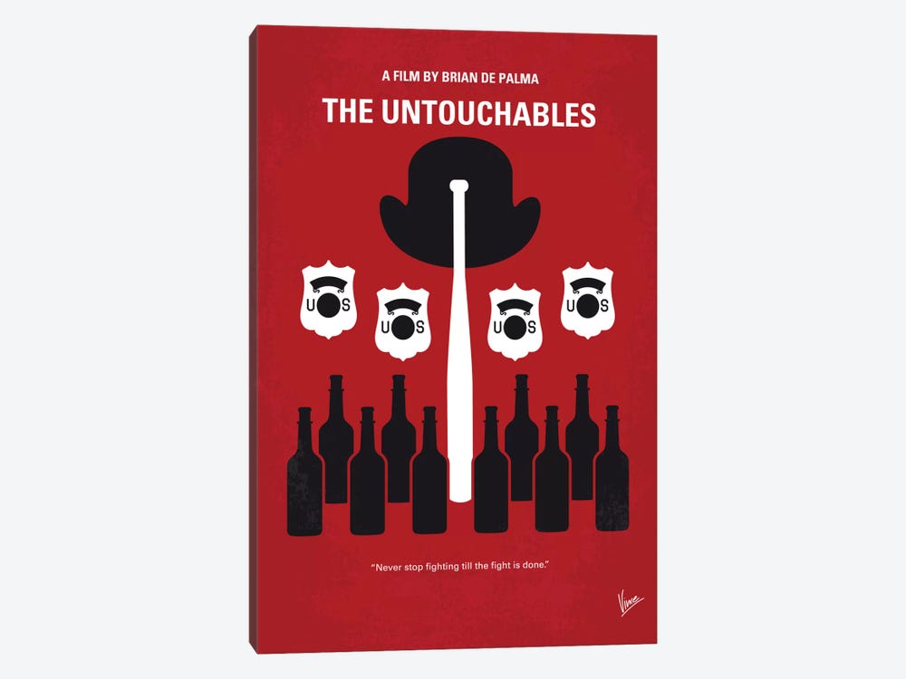 The Untouchables Minimal Movie Poster by Chungkong 1-piece Canvas Print