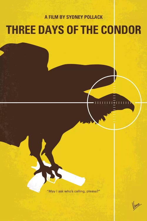 Three Days Of The Condor Minimal Movie Poster