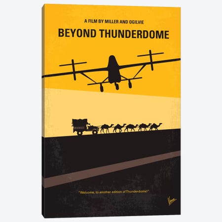 Mad Max Beyond Thunderdome Minimal Movie Poster Canvas Print #CKG67} by Chungkong Canvas Wall Art