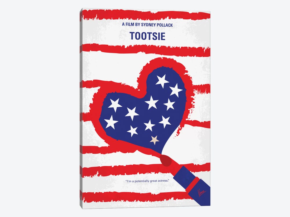 Tootsie Minimal Movie Poster by Chungkong 1-piece Canvas Art