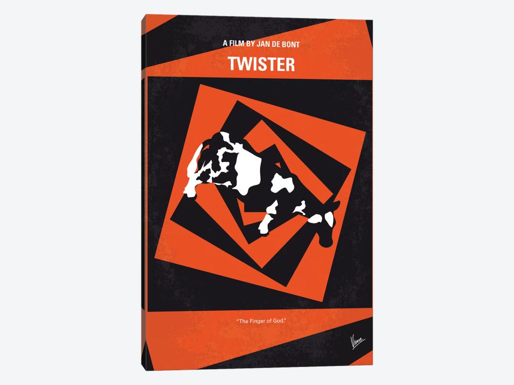 Twister Minimal Movie Poster by Chungkong 1-piece Canvas Art Print