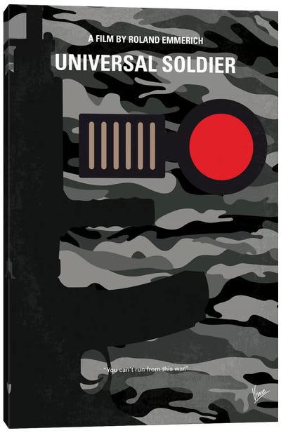 Universal Soldier Minimal Movie Poster Canvas Art Print - Chungkong's Drama Movie Posters